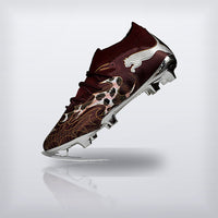 Tachos Future 9 Ultimate FG Café Animal Print, vista 7 — X Cleats MX