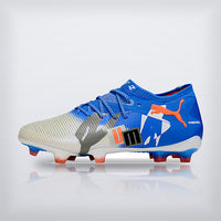 Tachos Future 9 Ultimate Low FG Azul Naranja, vista 6 — X Cleats MX