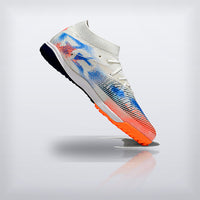 Tachos Future 8 Ultimate TF Blanco Naranja Marino, vista 2 — X Cleats MX