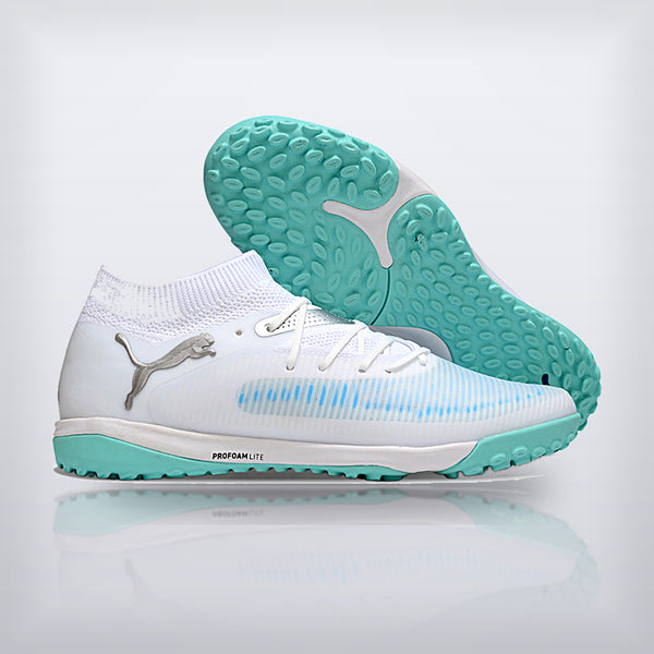 Tachos Future 8 Ultimate TF Blanco Aqua — X Cleats MX