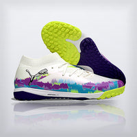 Tachos Future 8 Ultimate TF Blanco Volt Morado — X Cleats MX