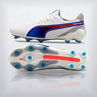 Tachos King Ultimate FG Blanco Azul, vista 6 — X Cleats MX