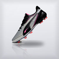 Tachos King Ultimate FG Negro Plata Rosa, vista 4 — X Cleats MX