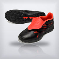 Tachos Predator Elite Fold-Over Tongue TF Negro Coral, vista 4 — X Cleats MX