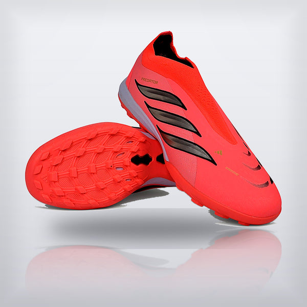 Tachos Predator Elite Laceless TF Coral Solar — X Cleats MX