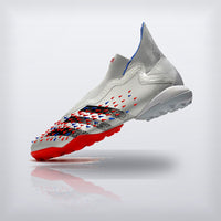 Tachos Predator Freak+ TF Blanco Azul Rojo, vista 3 — X Cleats MX