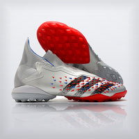 Tachos Predator Freak+ TF Blanco Azul Rojo, vista 5 — X Cleats MX