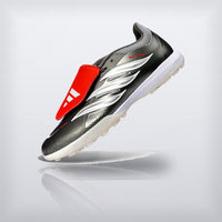 Tachos Predator Elite Fold-Over Tongue TF Negro Plata, vista 2 — X Cleats MX