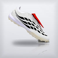 Tachos Predator Elite Fold-Over Tongue TF Blanco Negro Rojo, vista 2 — X Cleats MX
