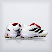 Tachos Predator Elite Fold-Over Tongue TF Blanco Negro Rojo, vista 4 — X Cleats MX