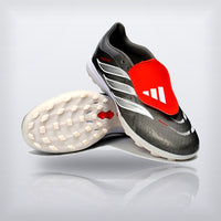 Tachos Predator Elite Fold-Over Tongue TF Negro Plata, vista 3 — X Cleats MX