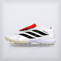 Tachos Predator Elite Fold-Over Tongue TF Blanco Negro Rojo, vista 7 — X Cleats MX