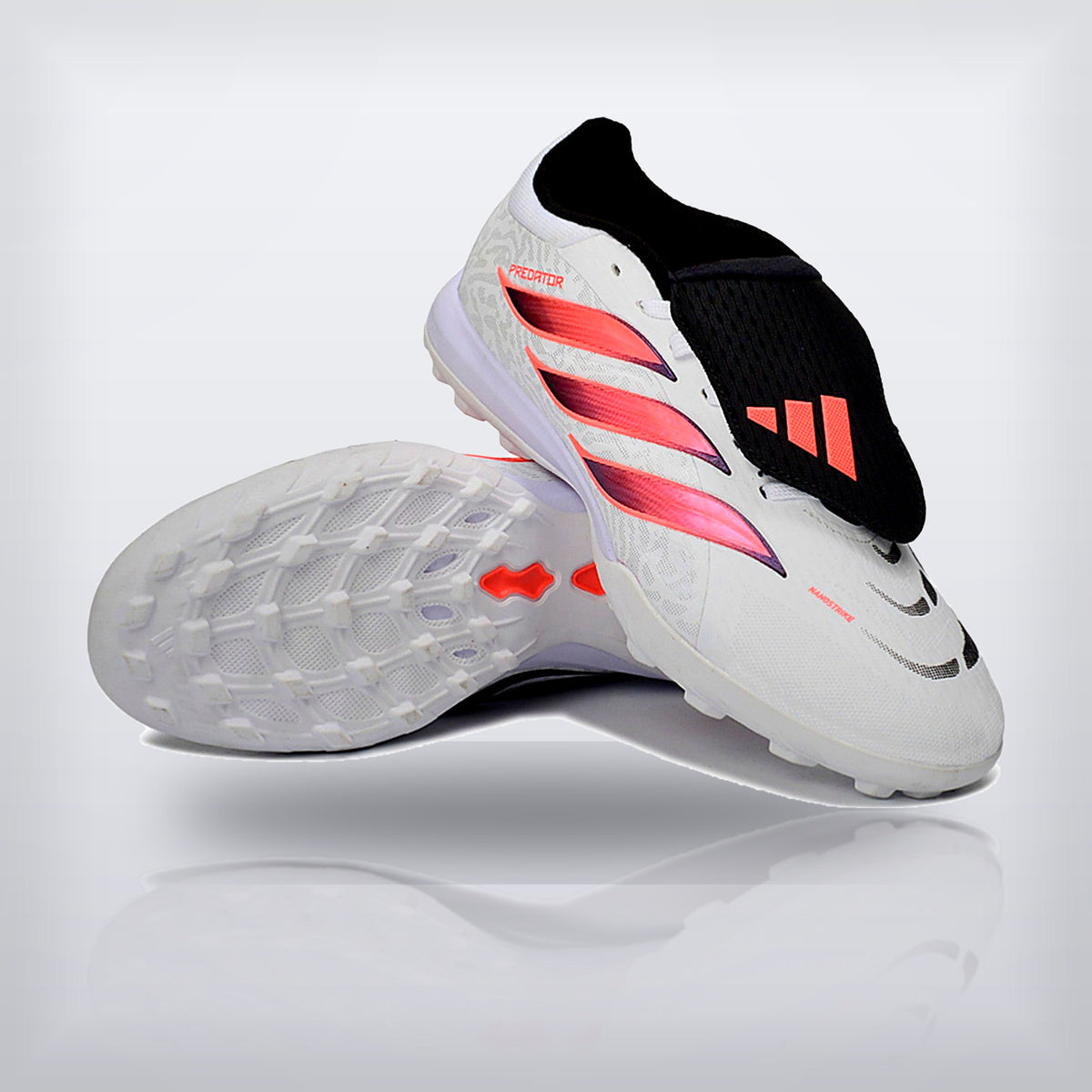 Tachos Predator Elite Fold-Over Tongue TF Blanco Rosa — X Cleats MX