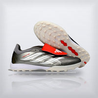 Tachos Predator Elite Fold-Over Tongue TF Negro Plata, vista 6 — X Cleats MX