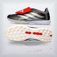 Tachos Predator Elite Fold-Over Tongue TF Negro Plata, vista 7 — X Cleats MX