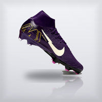 Superfly Mbappe morado con dorado, vista lateral