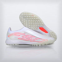 Tachos F50 Hyperfast Elite Laceless TF Blanco Total, vista 2 — X Cleats MX