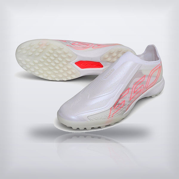 Tachos F50 Hyperfast Elite Laceless TF Blanco Total — X Cleats MX