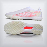 Tachos F50 Hyperfast Elite Laceless TF Blanco Total, vista 7 — X Cleats MX