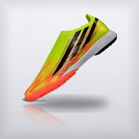 Tachos F50 Hyperfast Elite Laceless TF Volt Coral, vista 4 — X Cleats MX