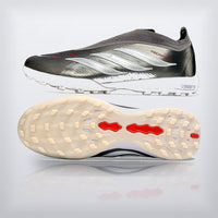 Tachos Predator Elite Laceless TF Negro Plata, vista 7 — X Cleats MX