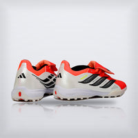 Tachos Predator Elite Fold-Over Tongue TF Blanco Negro Rojo Solar, vista 5 — X Cleats MX