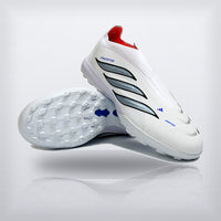 Tachos Predator Elite Laceless TF Blanco Plata, vista 3 — X Cleats MX