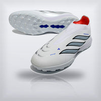 Tachos Predator Elite Laceless TF Blanco Plata, vista 4 — X Cleats MX