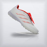 Tachos Predator Elite Fold-Over Tongue TF Blanco Rojo, vista 2 — X Cleats MX
