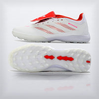 Tachos Predator Elite Fold-Over Tongue TF Blanco Rojo, vista 7 — X Cleats MX