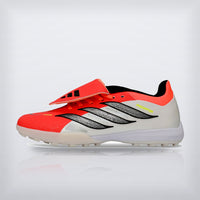 Tachos Predator Elite Fold-Over Tongue TF Blanco Negro Rojo Solar, vista 8 — X Cleats MX