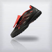 Tachos Predator Elite Fold-Over Tongue TF Negro Coral, vista 3 — X Cleats MX
