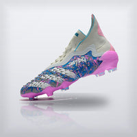 Tachos Predator Freak+ FG Blanco Rosa, vista 3 — X Cleats MX