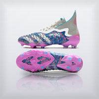 Tachos Predator Freak+ FG Blanco Rosa, vista 6 — X Cleats MX