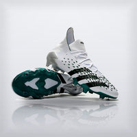Tachos Predator Freak+ FG Blanco Verde — X Cleats MX