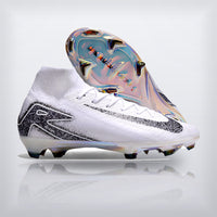 Superfly blanco plata, calcetin tejido