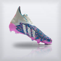 Tachos Predator Freak+ FG Blanco Rosa, vista 2 — X Cleats MX