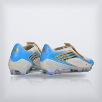 Tachos F50 Messi Elite FG Blanco Azul, vista 4 — X Cleats MX