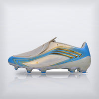 Tachos F50 Messi Elite FG Blanco Azul, vista 7 — X Cleats MX