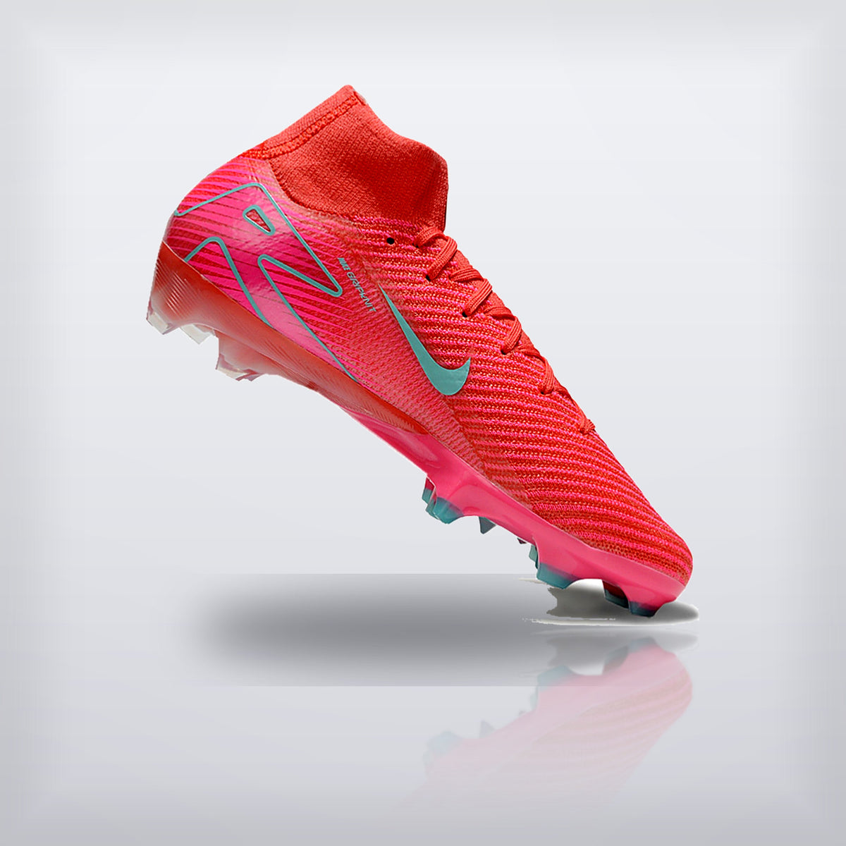 Tachos Air Zoom Mercurial Superfly 9 Elite FG Coral Turquesa — X Cleats MX