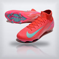Tachos Air Zoom Mercurial Superfly 9 Elite FG Coral Turquesa, vista 3 — X Cleats MX