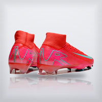 Tachos Air Zoom Mercurial Superfly 9 Elite FG Coral Turquesa, vista 4 — X Cleats MX
