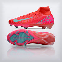Tachos Air Zoom Mercurial Superfly 9 Elite FG Coral Turquesa, vista 6 — X Cleats MX