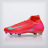Tachos Air Zoom Mercurial Superfly 9 Elite FG Coral Turquesa, vista 7 — X Cleats MX