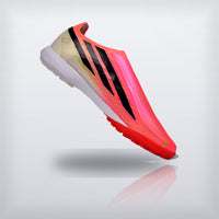 Tachos F50 Hyperfast Elite Laceless TF Coral Rosa, vista 2 — X Cleats MX