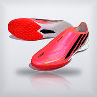 Tachos F50 Hyperfast Elite Laceless TF Coral Rosa, vista 4 — X Cleats MX