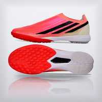 Tachos F50 Hyperfast Elite Laceless TF Coral Rosa, vista 6 — X Cleats MX