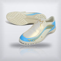 Tachos F50 Messi Elite TF Blanco Azul, vista 3 — X Cleats MX