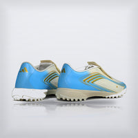 Tachos F50 Messi Elite TF Blanco Azul, vista 4 — X Cleats MX
