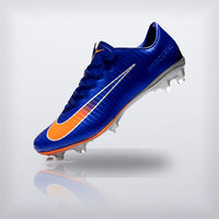 Tachos Mercurial Vapor XI FG Azul Naranja, vista 6 — X Cleats MX